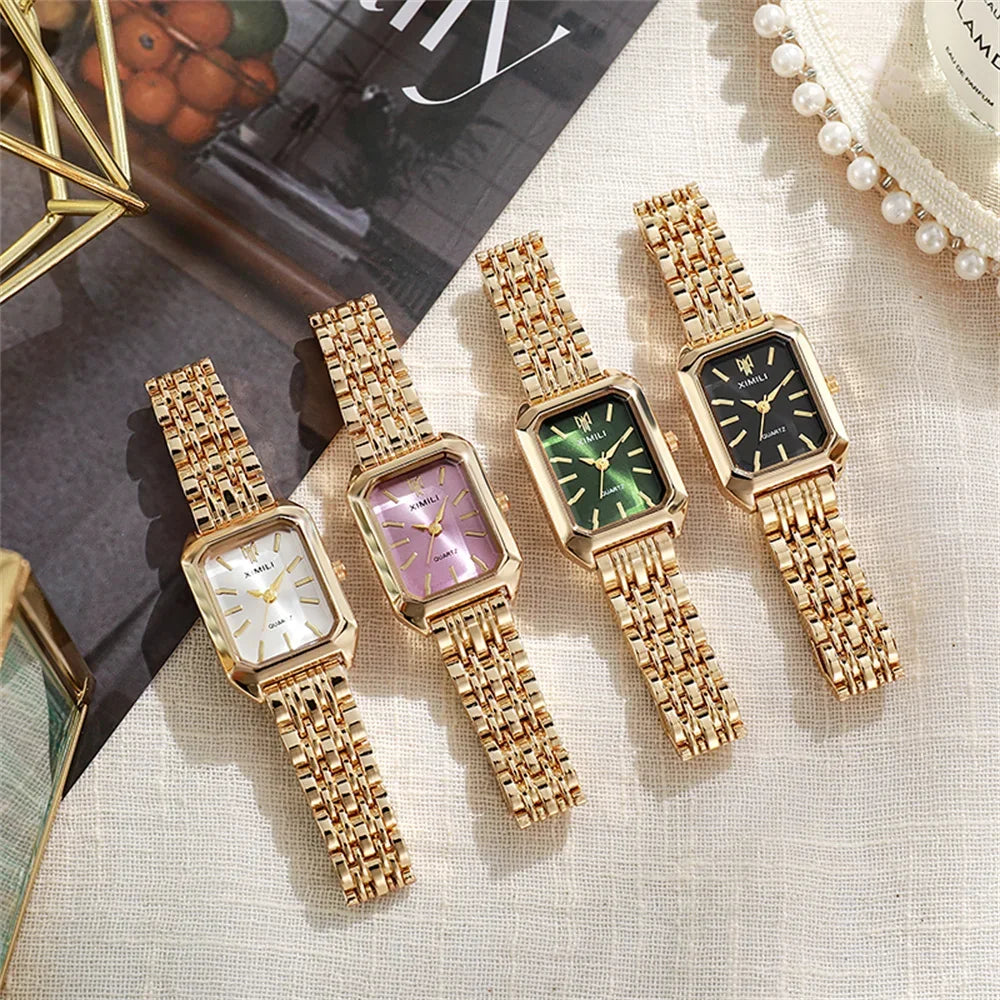 Women's Minimalist Square Quartz Watch