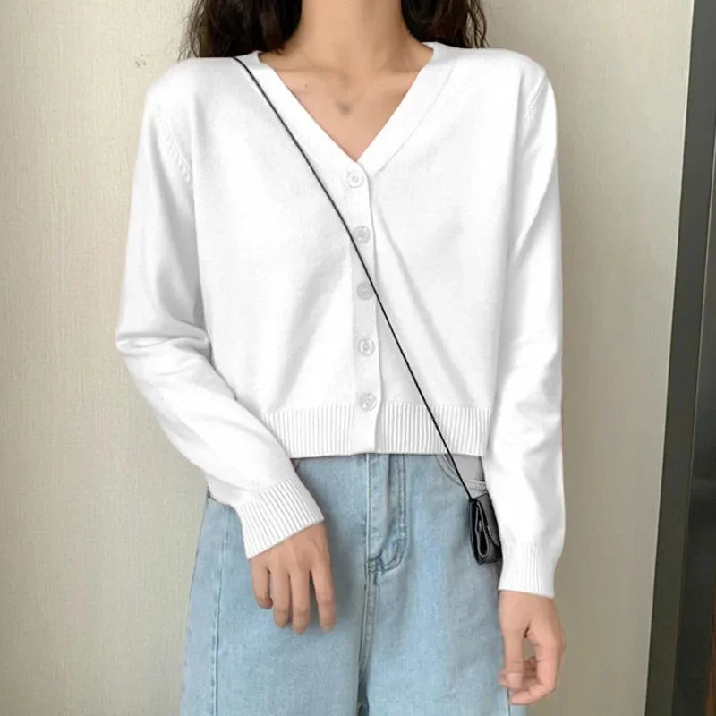 Kathy Long Sleeve Cropped Cardigan