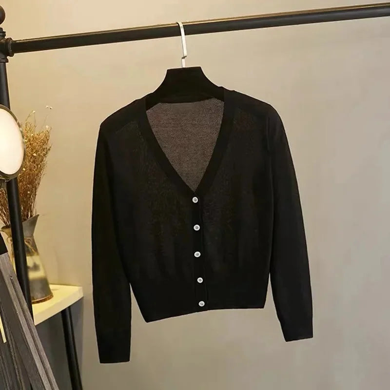 Kathy Long Sleeve Cropped Cardigan